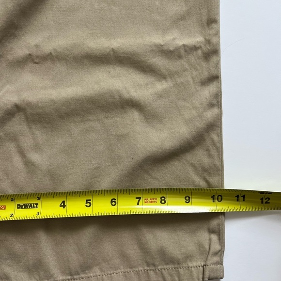 O.N.S. ONS One Nice Shop Cropped Pants Cotton Beige Khaki Size Large - Picture 6 of 9